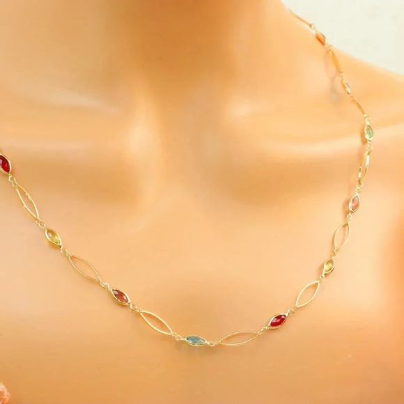 "New Beautiful Design Necklace Chain for Women/Girls, Gift, N607 - Picture 2 of 10